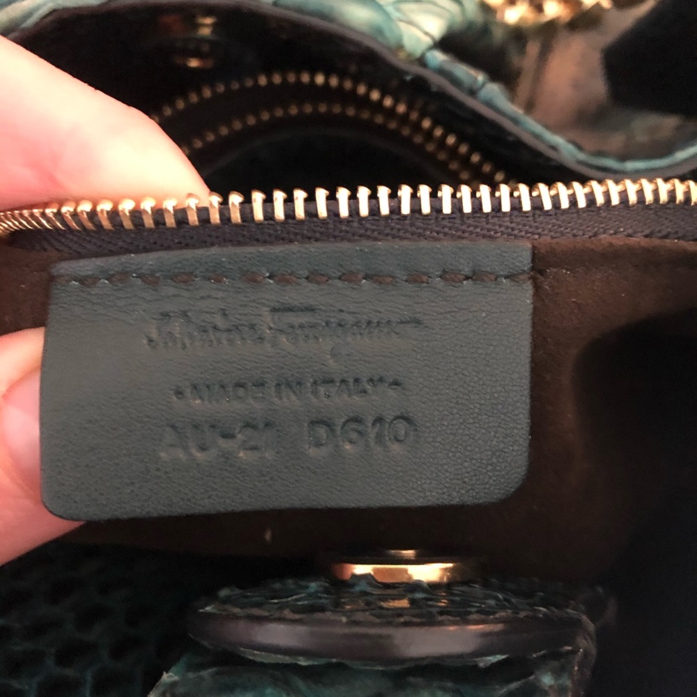 Python W Tote- Authentic Ferragamo Handbag - image 7